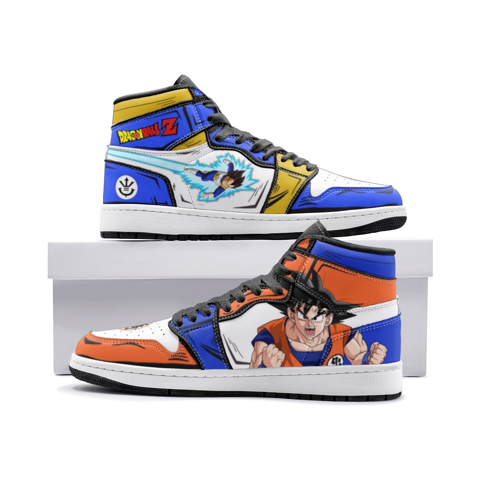 Goku and Vegeta Dragon Ball Z V2 Mid 1" Basketball Shoes