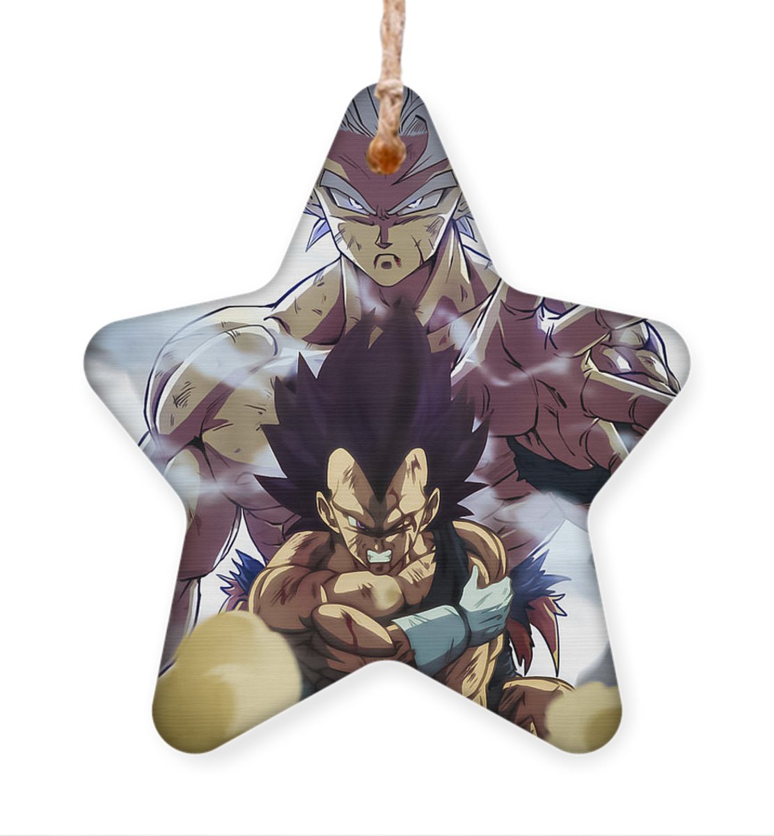 Goku Ultra Instinct vs Vegeta Ultra Ego Ornament | Anime Ornaments