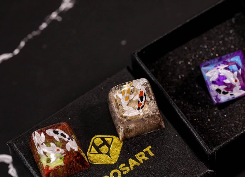 Gold Koi Artisan Keycap - Hirosart