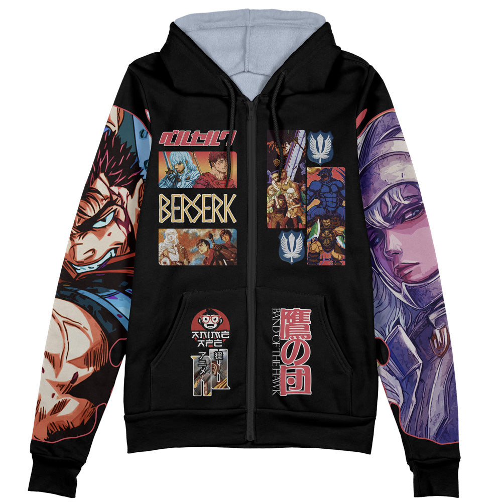 Golden Age Berserk Streetwear Zip Hoodie Jacket