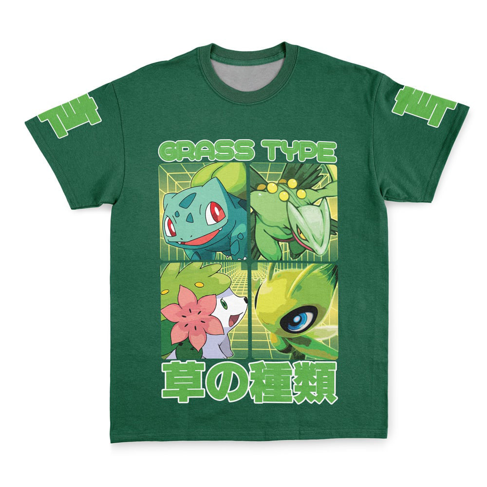 Grass Type Pokemon Streetwear T-Shirt