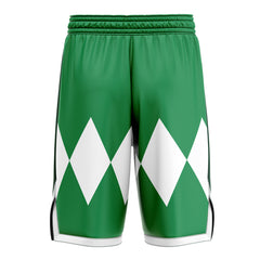 Green Ranger Mighty Morphin Power Rangers Basketball Shorts