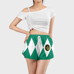 Green Ranger Mighty Morphin Power Rangers Women Board Shorts