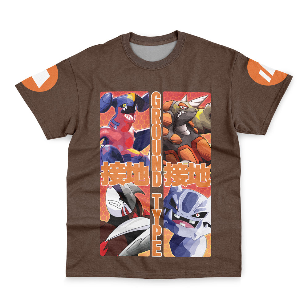 Ground Type Pokemon Streetwear T-Shirt