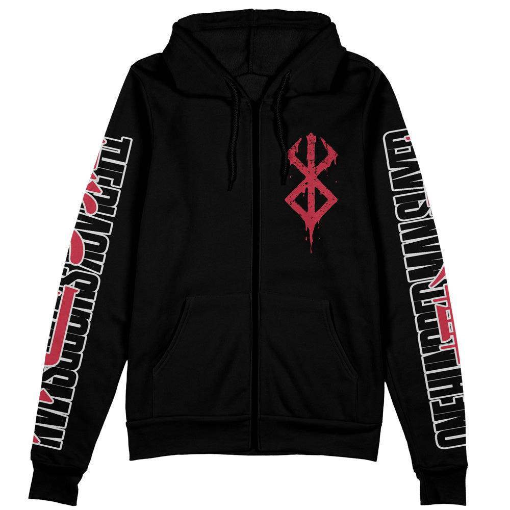 Guts Berserk Streetwear Zip Hoodie Jacket