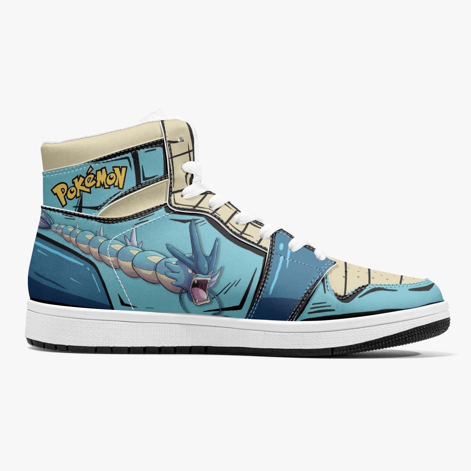 Gyarados Pokemon Mid 1 Basketball Shoes