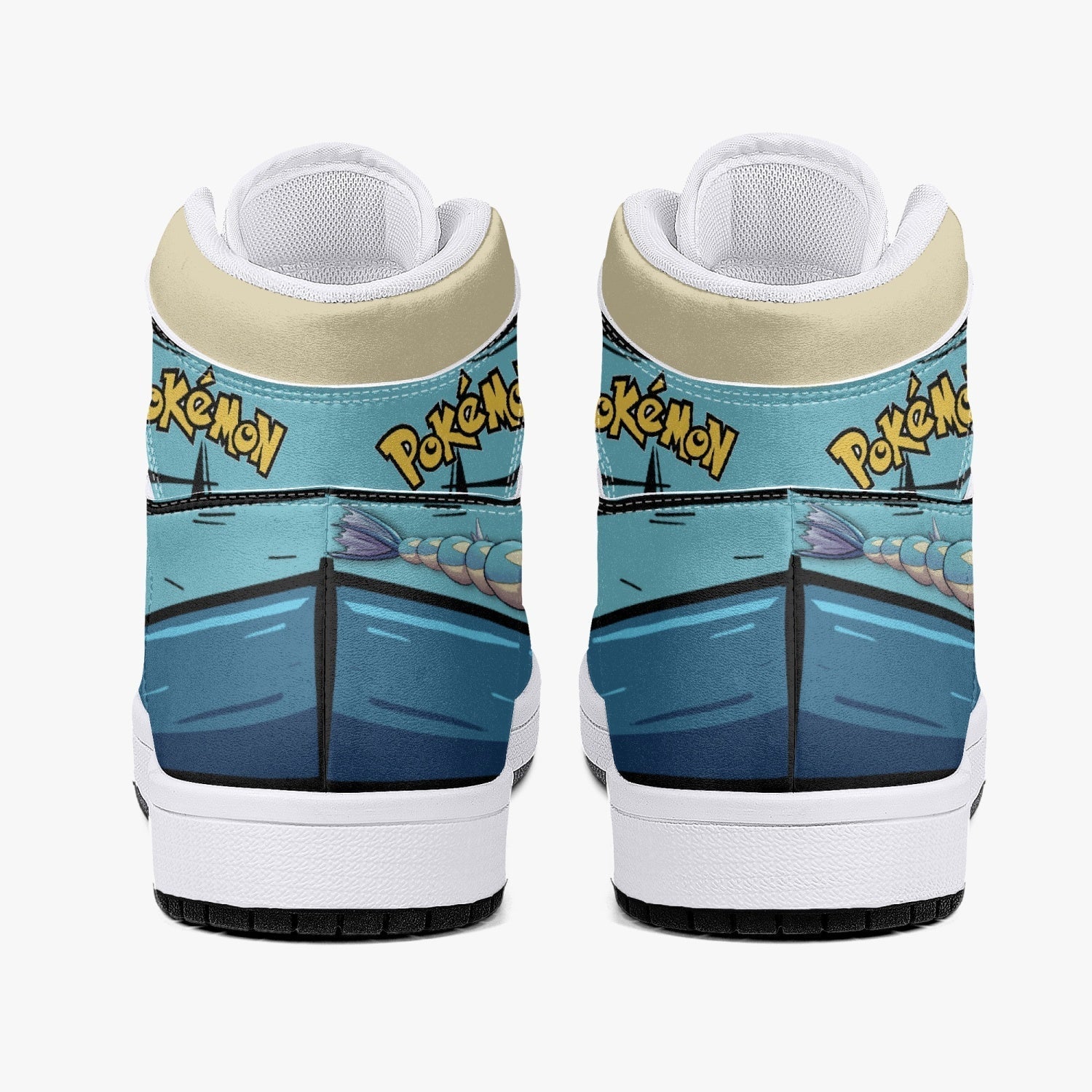 Gyarados Pokemon Mid 1 Basketball Shoes