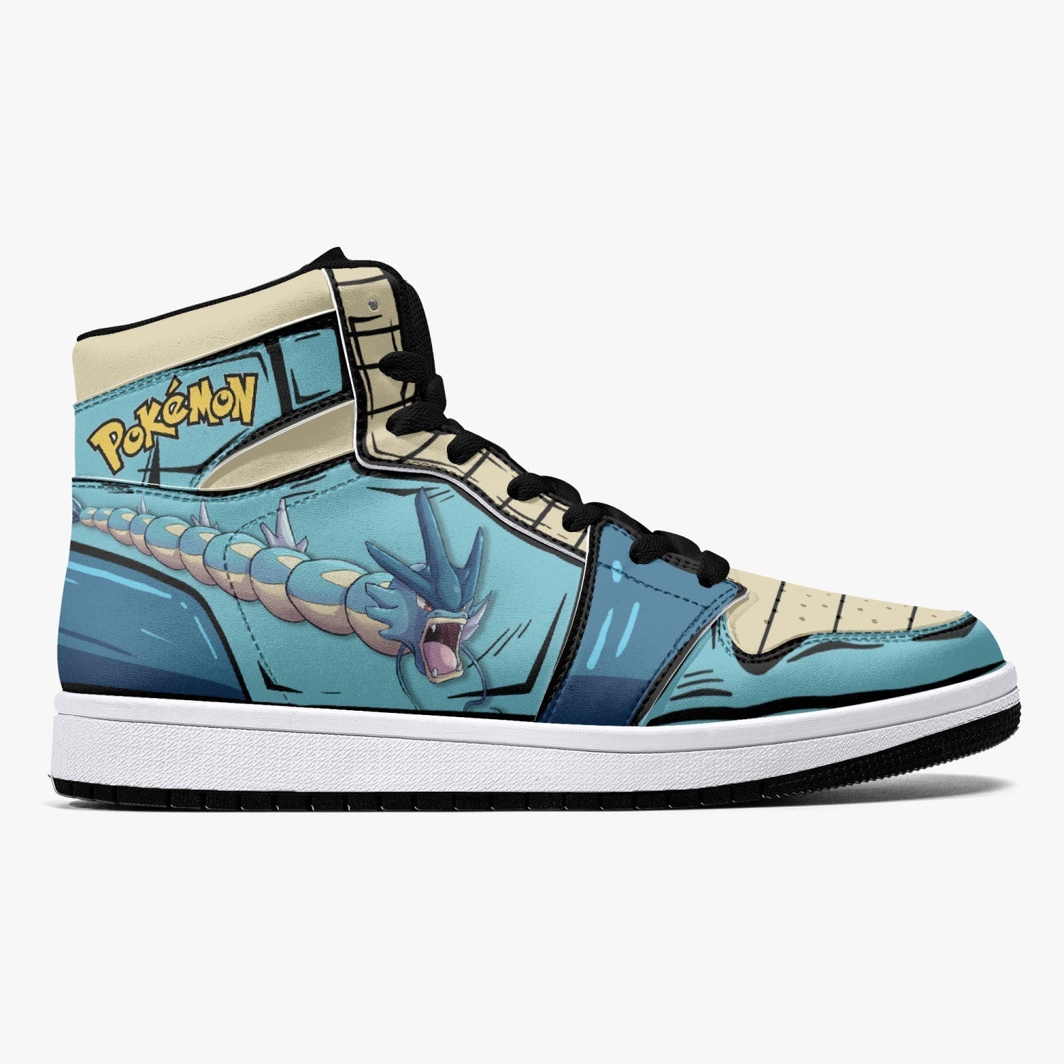 Gyarados Pokemon Mid 1 Basketball Shoes