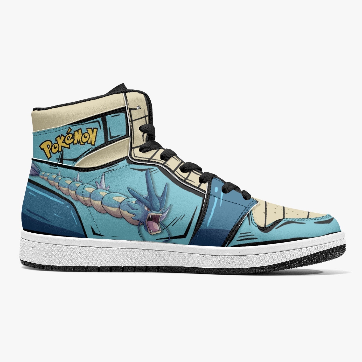 Gyarados Pokemon Mid 1 Basketball Shoes