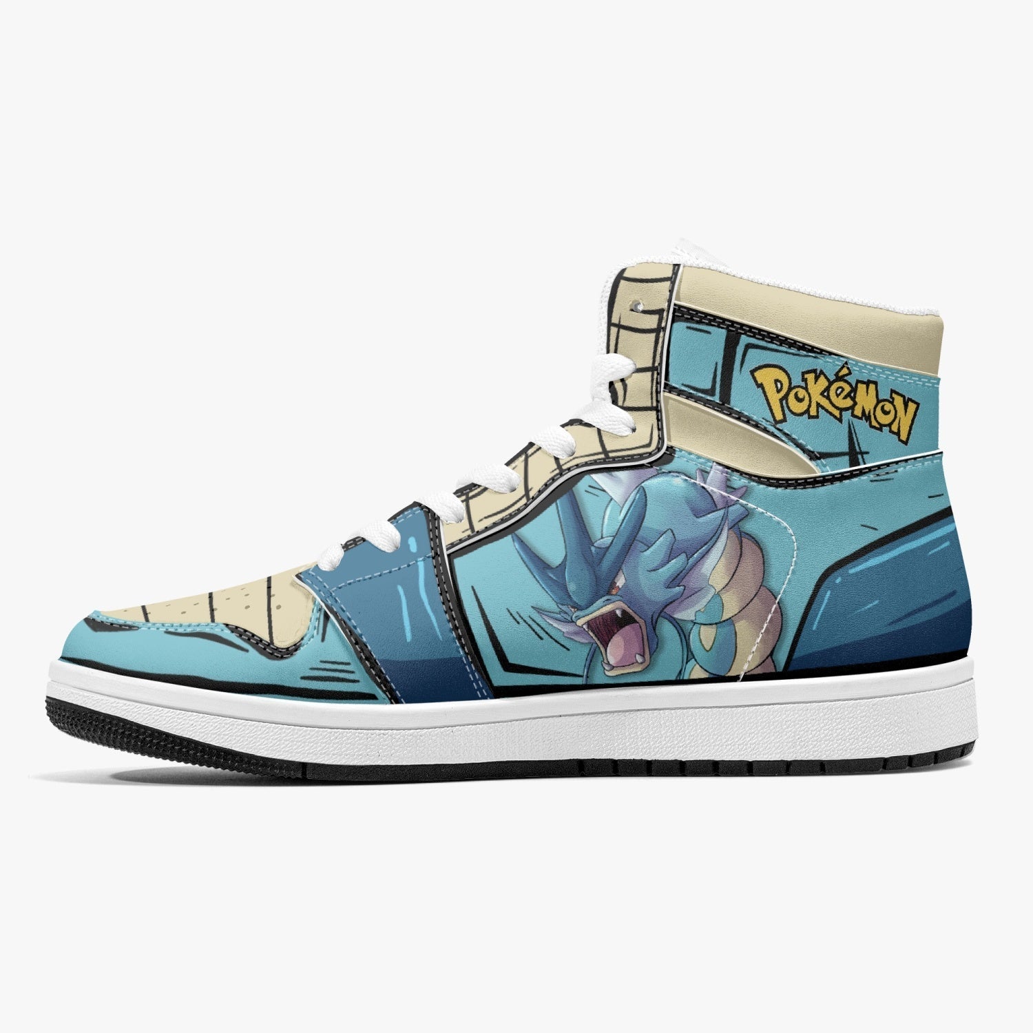 Gyarados Pokemon Mid 1 Basketball Shoes