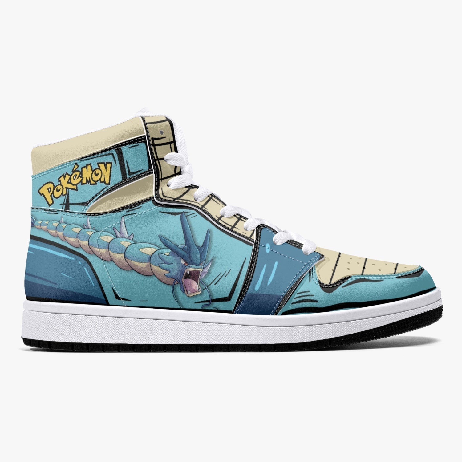 Gyarados Pokemon Mid 1 Basketball Shoes