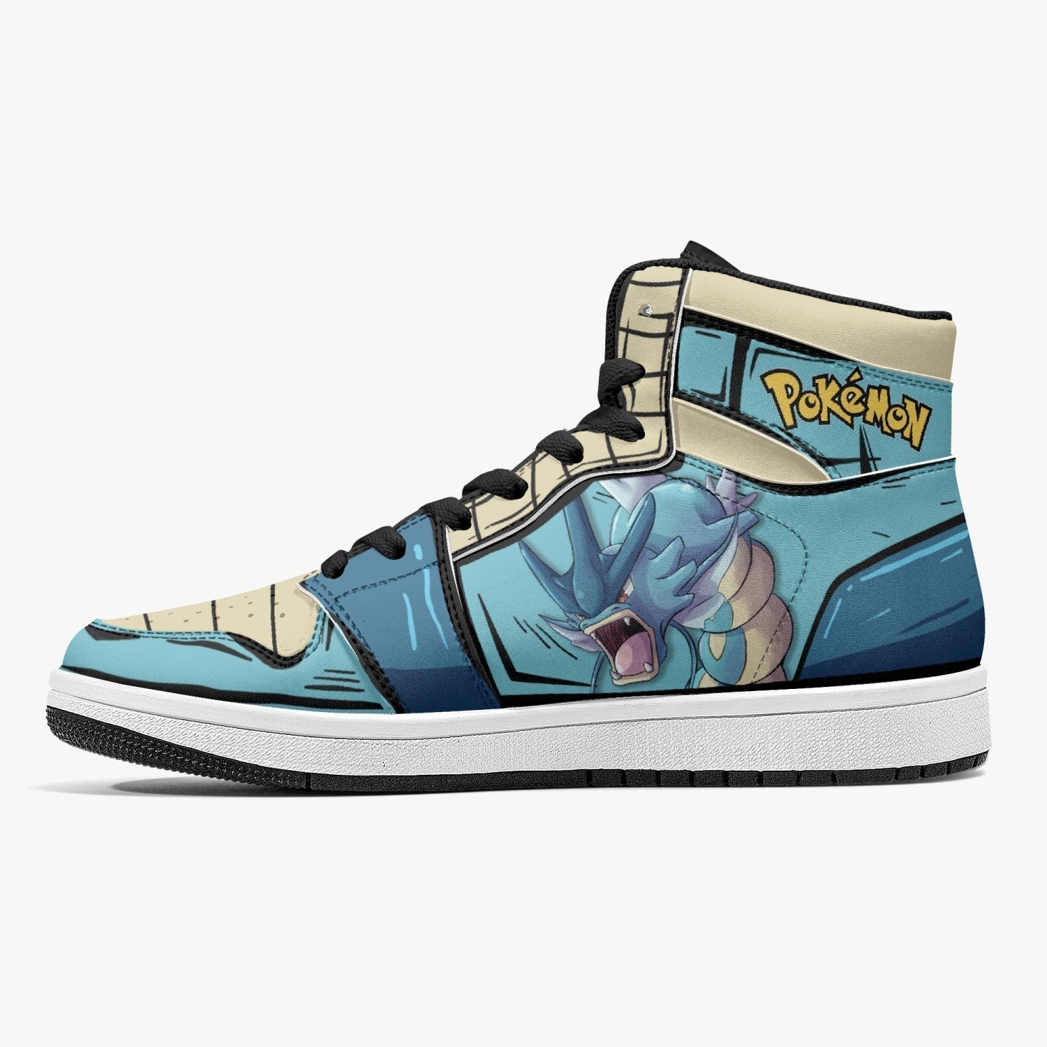 Gyarados Pokemon Mid 1 Basketball Shoes