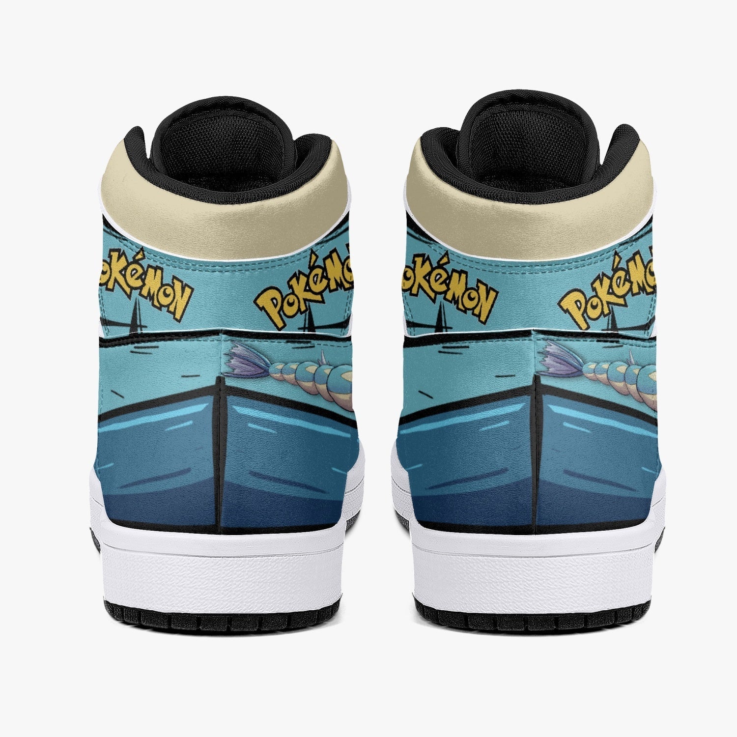 Gyarados Pokemon Mid 1 Basketball Shoes