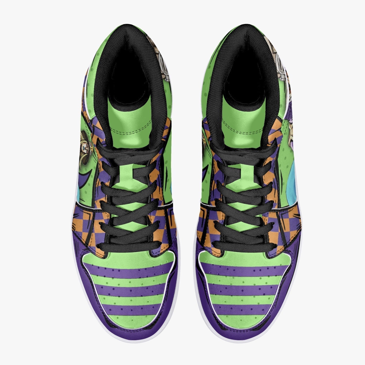 Gyro Zeppeli JoJo's Bizarre Adventure Mid 1 Basketball Shoes for Kids