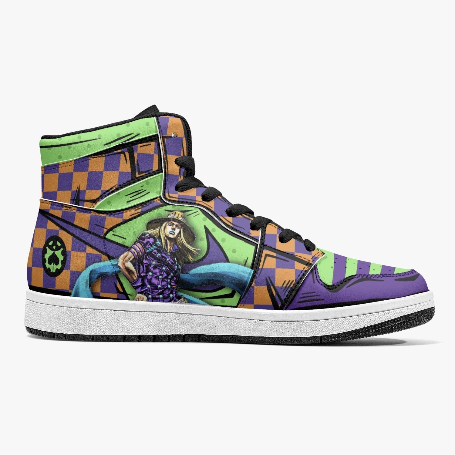 Gyro Zeppeli JoJo's Bizarre Adventure Mid 1 Basketball Shoes for Kids