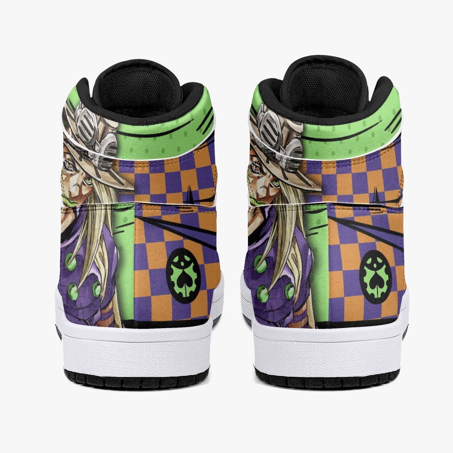 Gyro Zeppeli JoJo's Bizarre Adventure Mid 1 Basketball Shoes for Kids