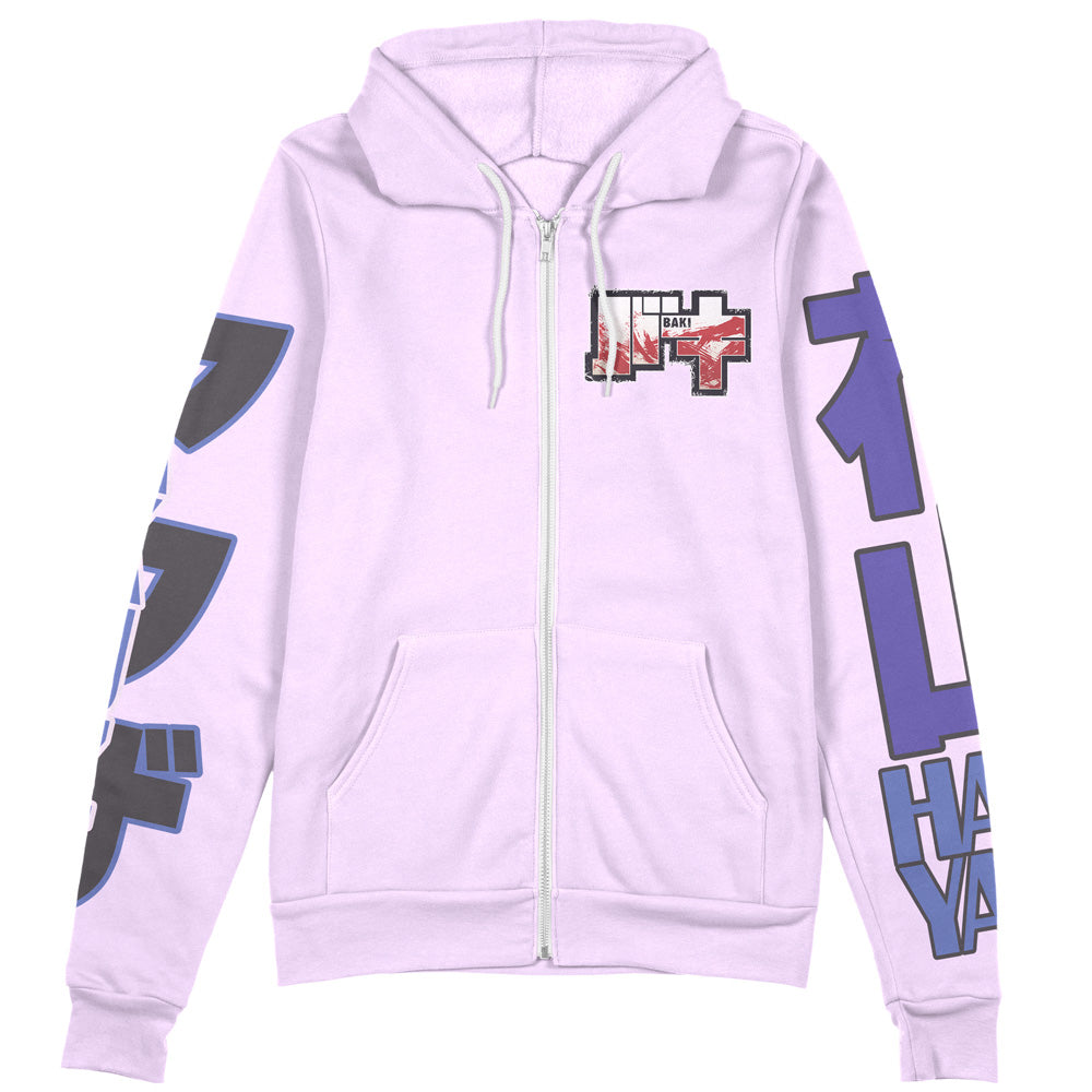 Hanayama Kaoru Baki Streetwear Zip Hoodie Jacket