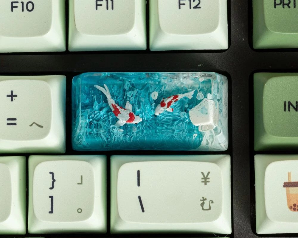 Bluesky Koi keycap - Hirosart