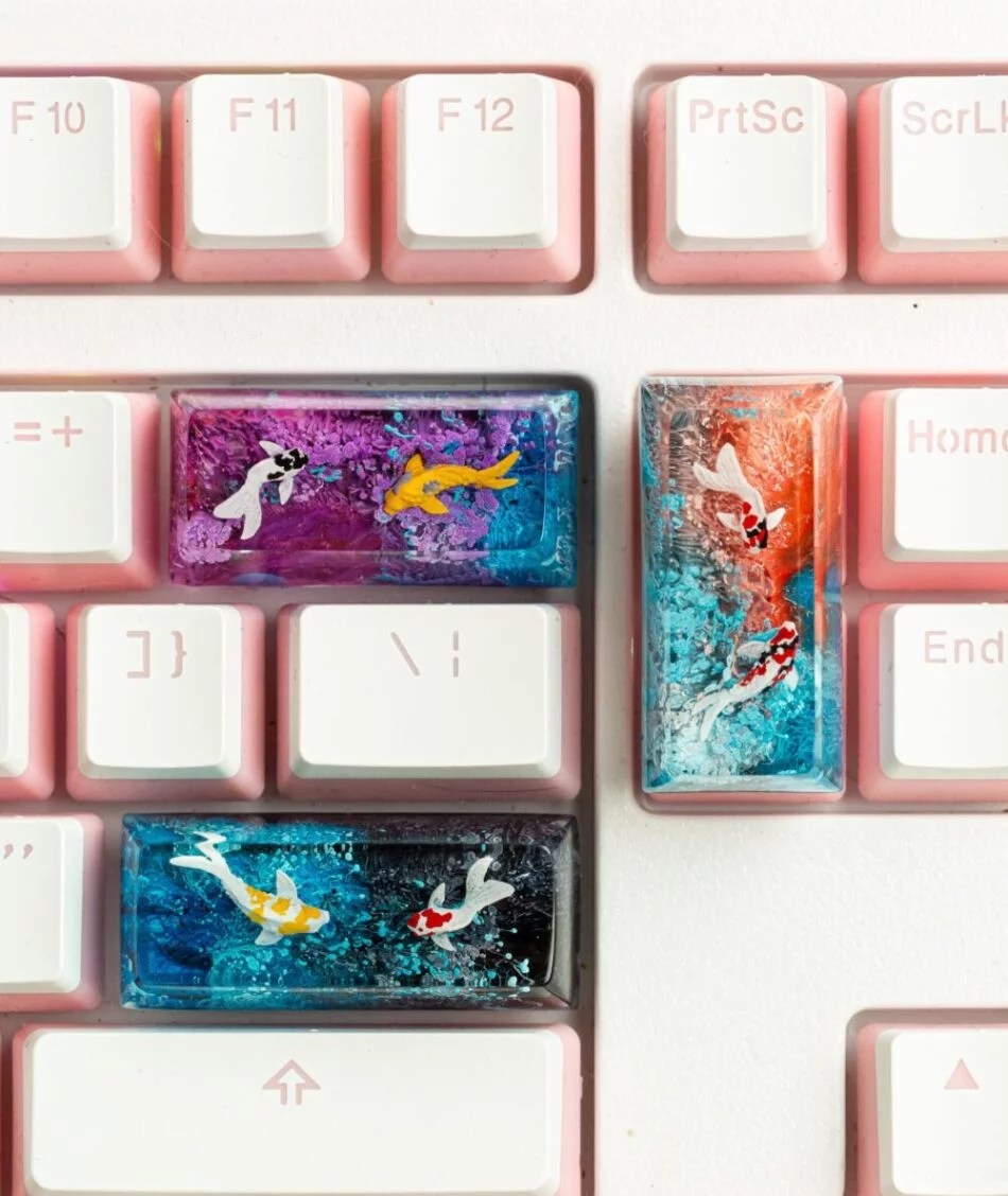 Custom Koi Resin Keycap - Hirosart