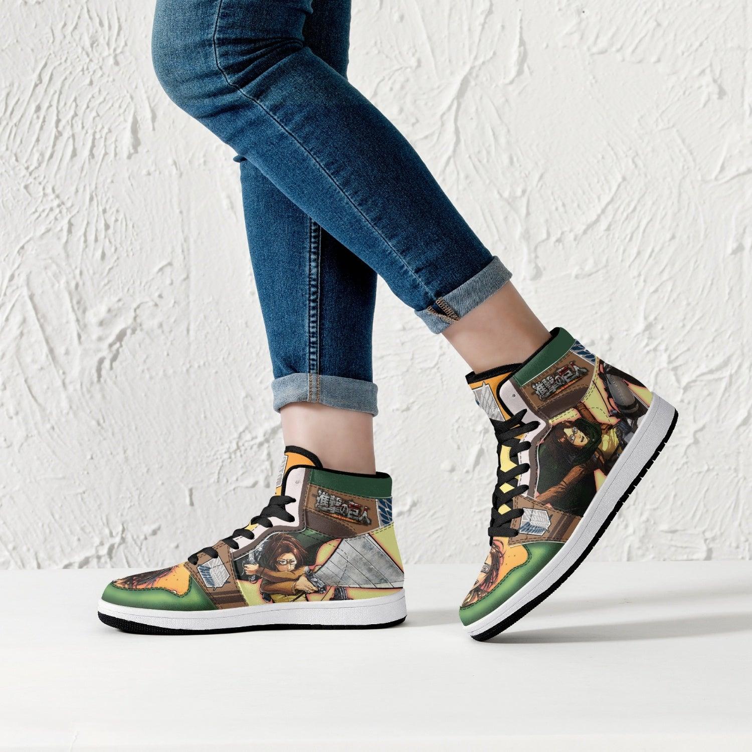 Hange Zoe Shingeki no Kyojin Mid 1 Basketball Shoes