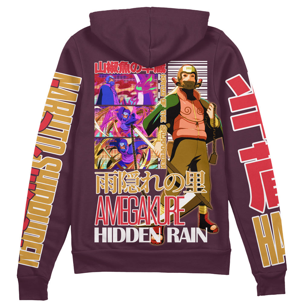 Hanzo of the Salamander Shippuden Streetwear Zip Hoodie Jacket