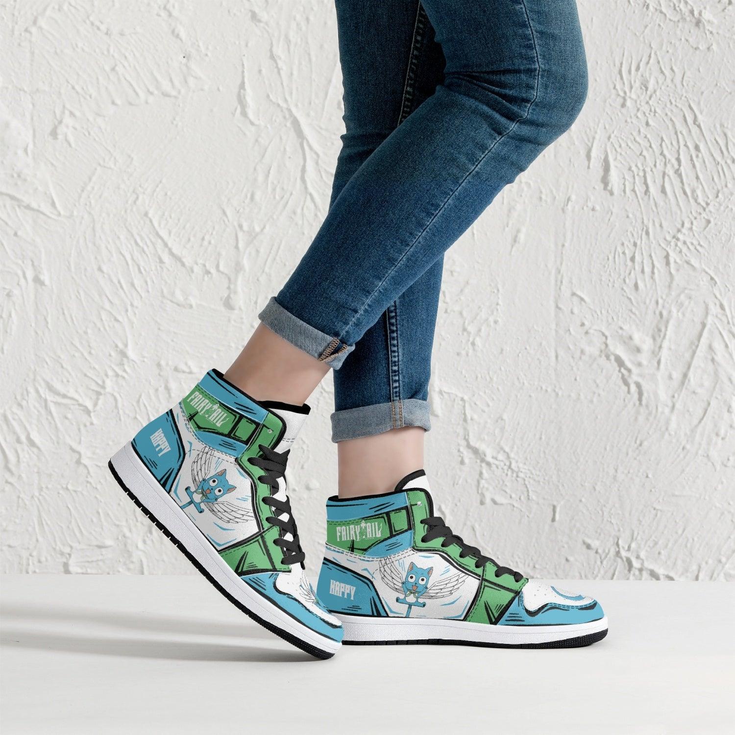 Happy Fairy Tail Mid 1 Basketball Shoes