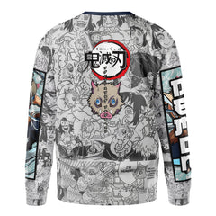 Hashibira Inosuke Manga Collage Demon Slayer Streetwear Sweatshirt