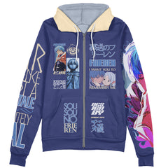 Himmel Frieren Beyond Journey’s End Streetwear Zip Hoodie Jacket