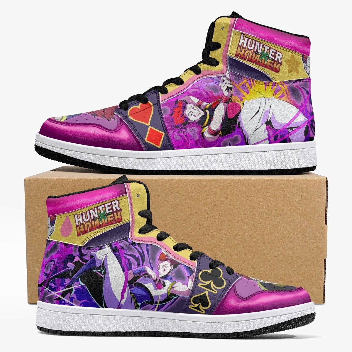 Hisoka Bungee Gum Hunter X Hunter Mid 1 Basketball Shoes