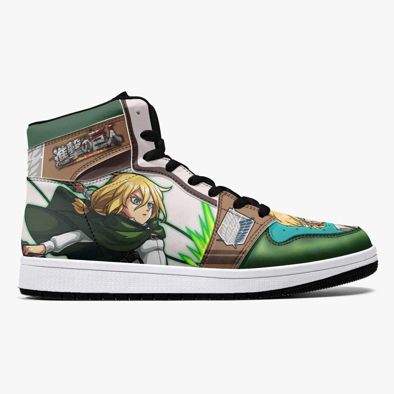 Historia Reiss Attack on Titan Mid 1 Basketball Shoes for Kids