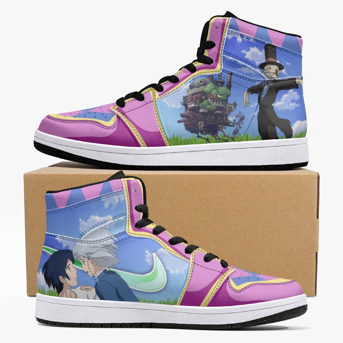 Howl and Sophie Howl's Moving Castle V2 Mid 1 Basketball Shoes