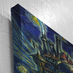 Howl's Moving Castle Starry Night Studio Ghibli Canvas Print Wall Art - Nysekai