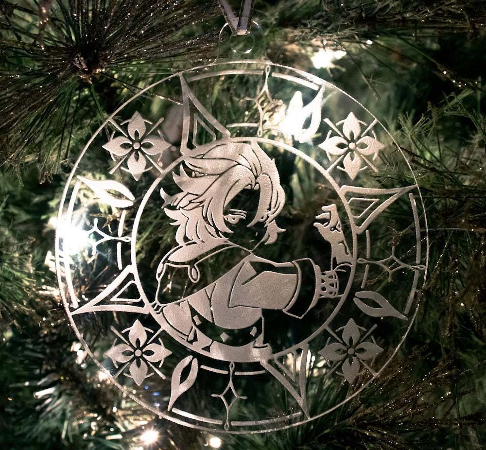 Albedo Genshin Impact Christmas Ornament | Anime Ornaments