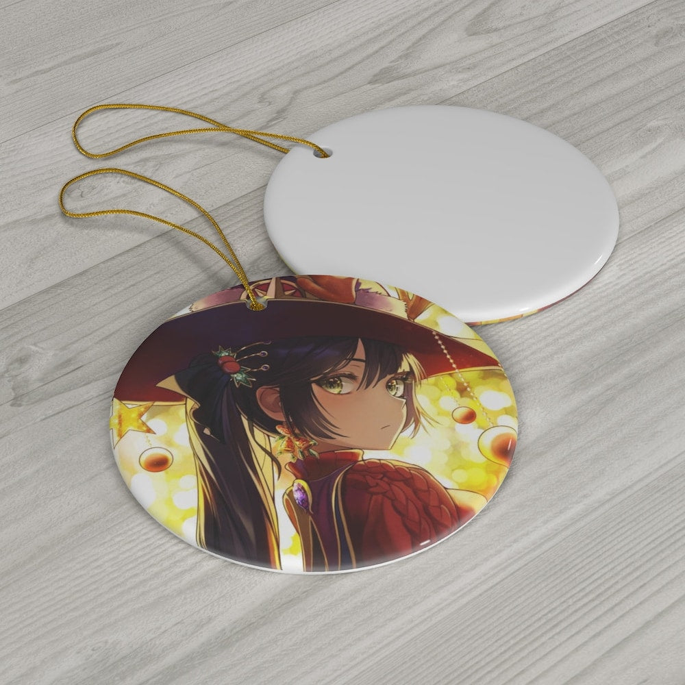 Genshin Impact Mona Holiday Gift Ornament | Anime Ornaments