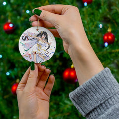 Custom Anime girl holiday Ornament | Anime Ornaments