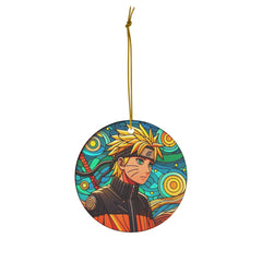 Anime Ornament Ninja Manga Decor Stained Suncatcher Ornament | Anime Ornaments