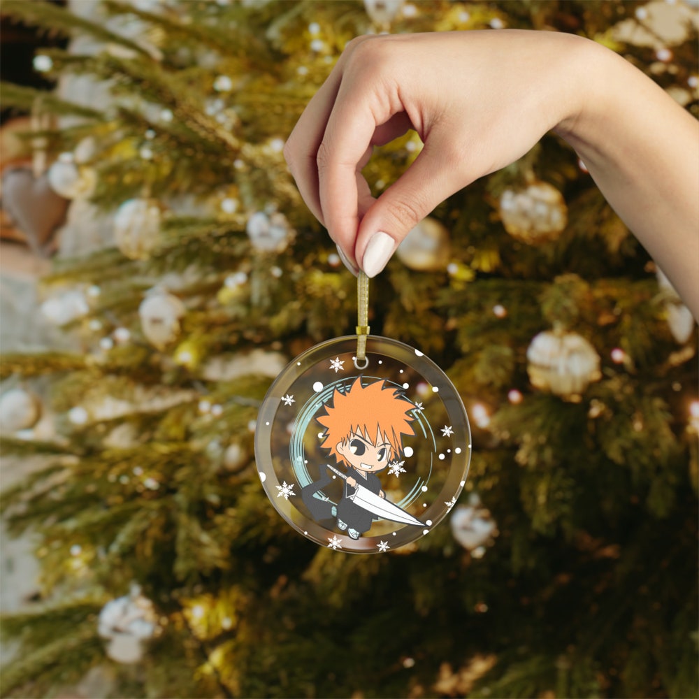 Ichigo Christmas Ornament - Exquisite Glass Decoration Ornament | Anime Ornaments