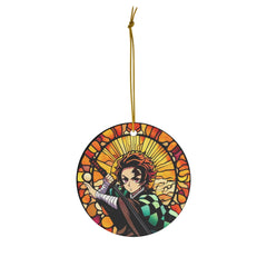 Anime Dual Ornaments: Sword-Wielding Demon Slayer Ornament | Anime Ornaments