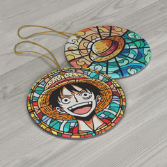 Anime Voyage Pendants: Pirate Captain Stained Suncatcher Ornament | Anime Ornaments