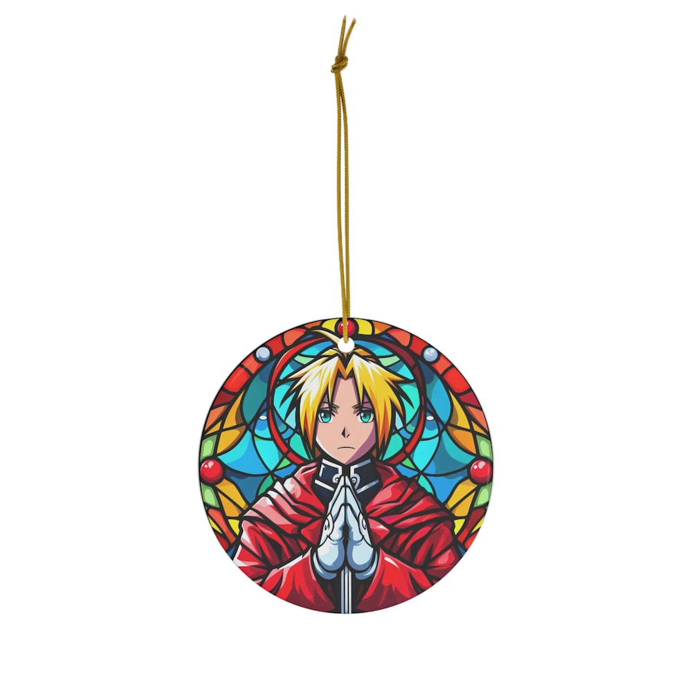 Alchemical Symphony: Anime-Inspired Stained Suncatcher Ornament | Anime Ornaments