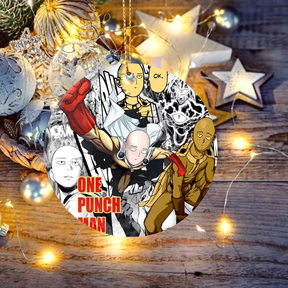 One X-mas Birthday Punch Family Ornament | Anime Ornaments