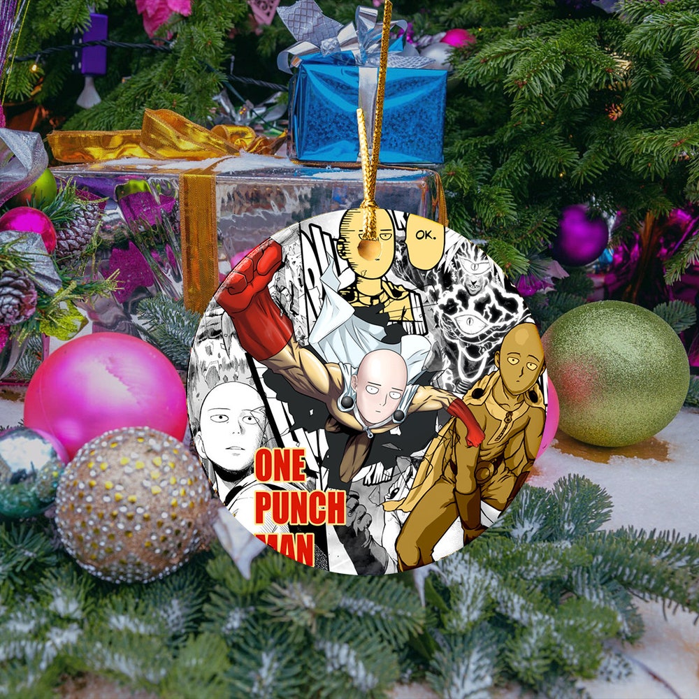 One X-mas Birthday Punch Family Ornament | Anime Ornaments