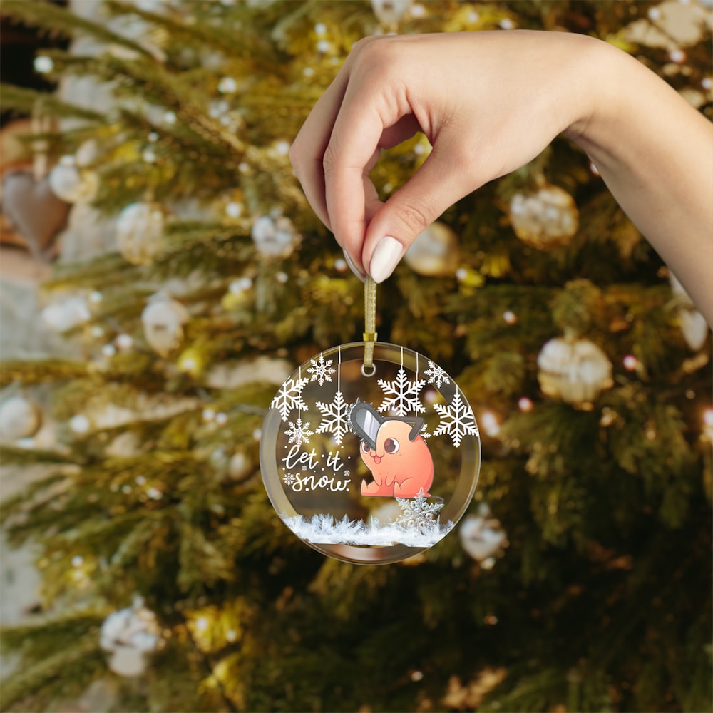 Anime Ornament Festive Glass Ornament | Anime Ornaments