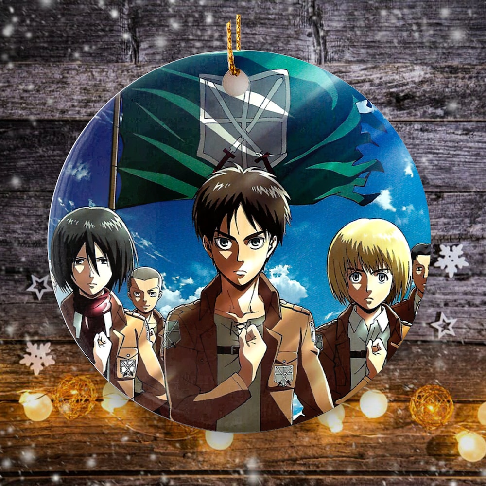 Attack Birthday Holiday On Decor Titan New Year Gift Ornament | Anime Ornaments