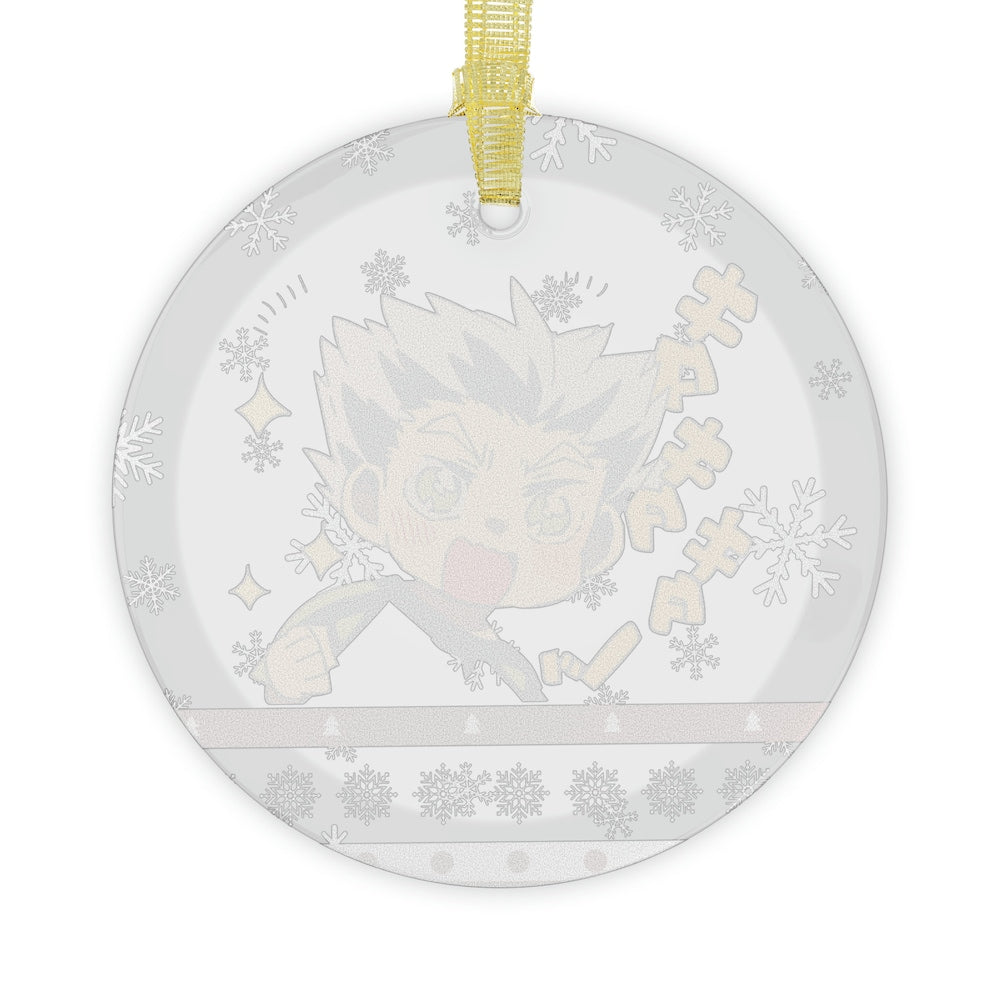 Bokuto Glass Ornament - Striking Anime Decoration Ornament | Anime Ornaments