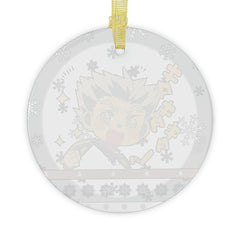 Bokuto Glass Ornament - Striking Anime Decoration Ornament | Anime Ornaments