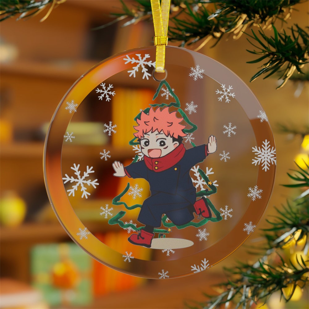 Anime Itadori Christmas - Exquisite Glass Decoration Ornament | Anime Ornaments