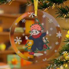 Anime Itadori Christmas - Exquisite Glass Decoration Ornament | Anime Ornaments