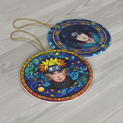 Anime Legacy Pendants: Ninja Stained Suncatcher Ornament | Anime Ornaments