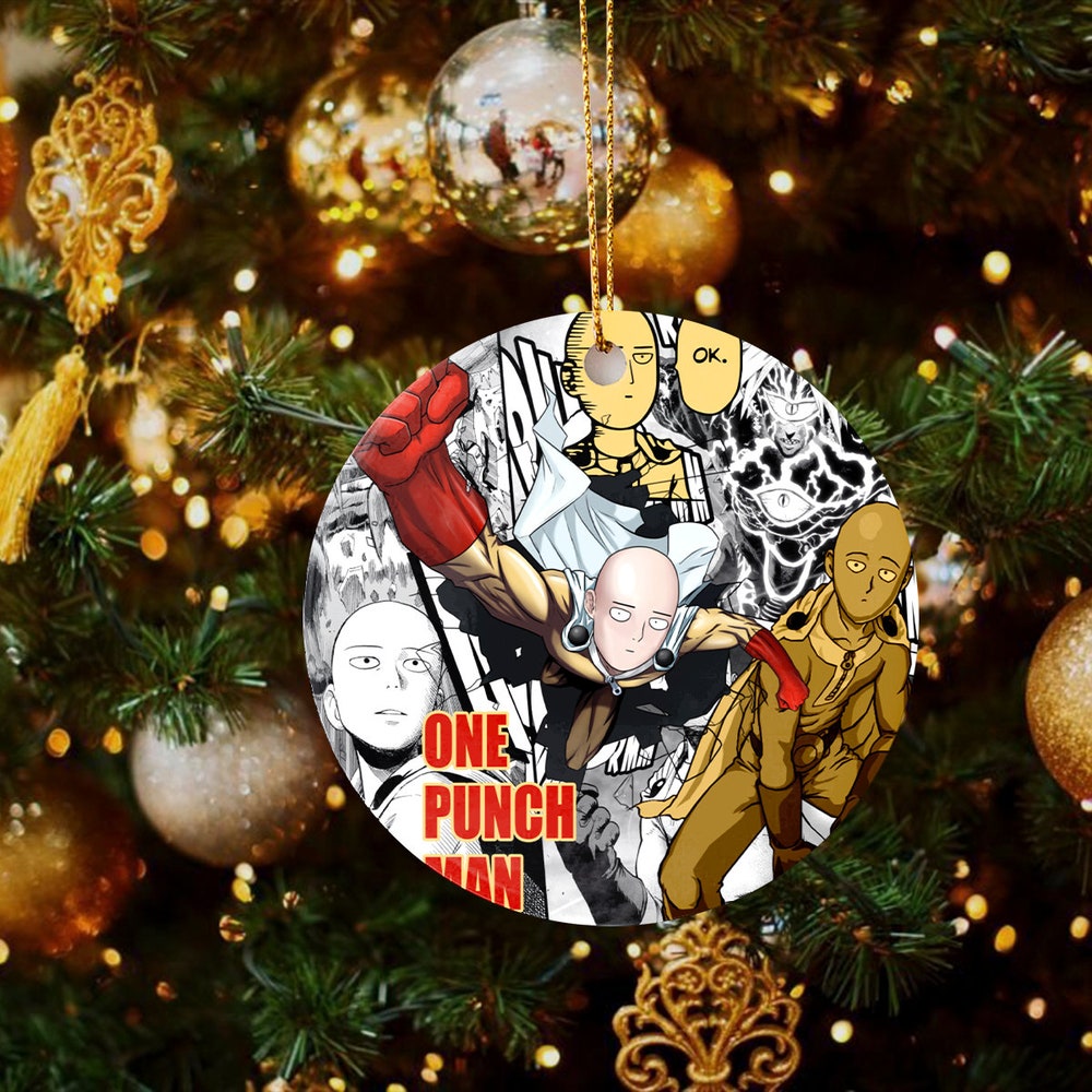 One X-mas Birthday Punch Family Ornament | Anime Ornaments